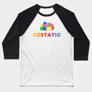 Ecstatic Colourful Ballons Baseball T-Shirt